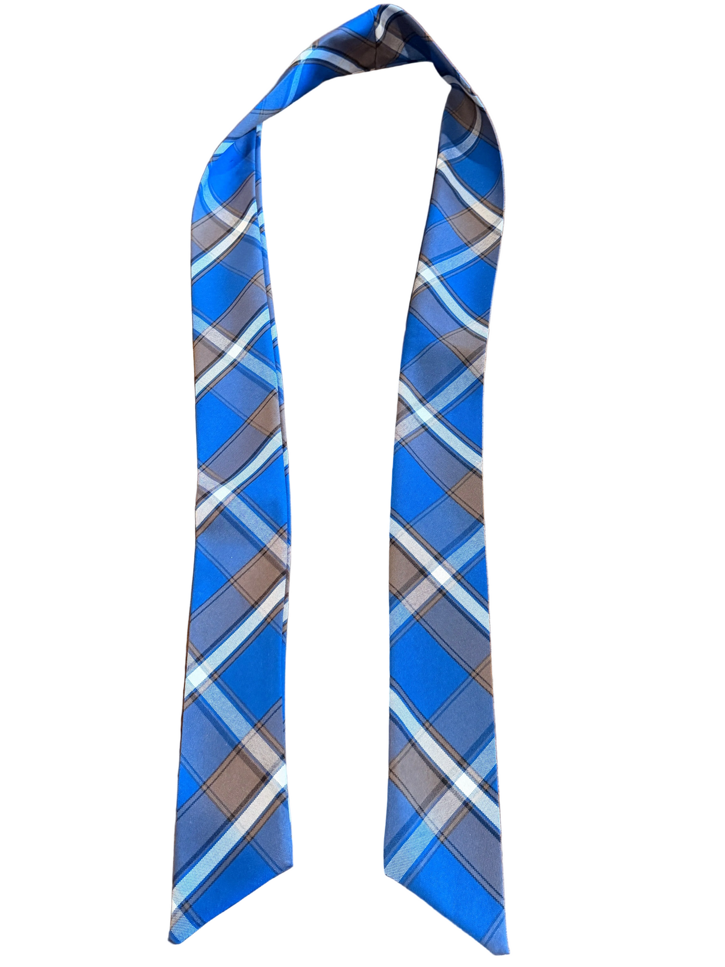Plaid Narrow Scarf - SSPS
